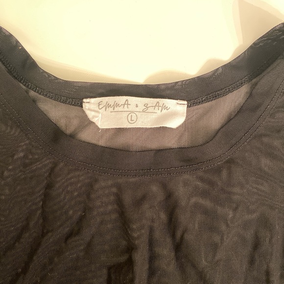 LF EMMA AND SAM MESH CROP TOP - Picture 2 of 2